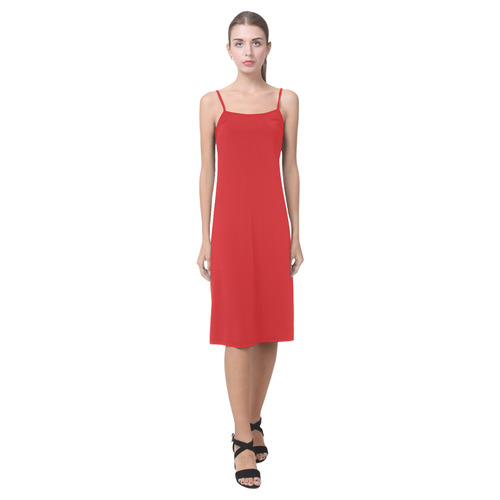 Fiery Red Alcestis Slip Dress (Model D05)