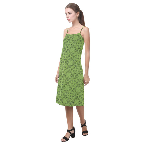 Greenery Shadows Alcestis Slip Dress (Model D05)