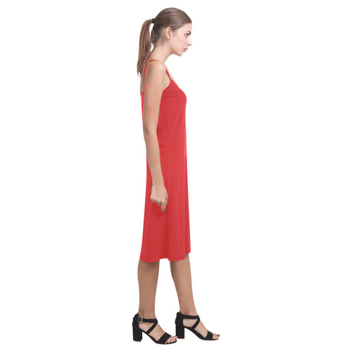 Fiery Red Alcestis Slip Dress (Model D05)