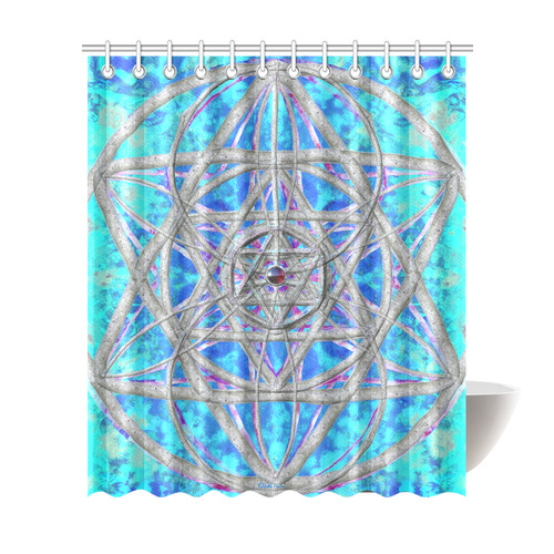 protection in blue harmony Shower Curtain 72"x84"