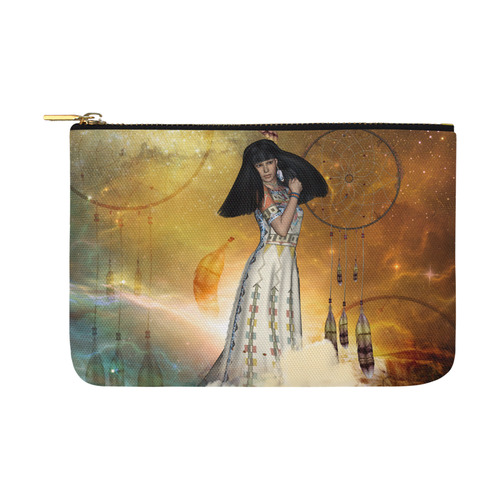 Wonderful indian with dreamcatcher Carry-All Pouch 12.5''x8.5''