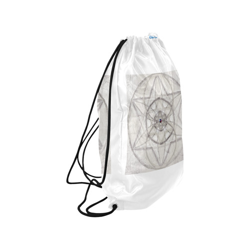 protection through fundamental mineral energy Small Drawstring Bag Model 1604 (Twin Sides) 11"(W) * 17.7"(H)