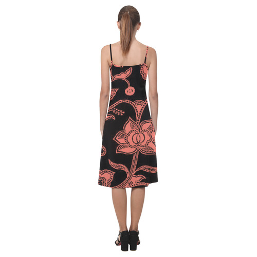 Peach Echo Floral Alcestis Slip Dress (Model D05)