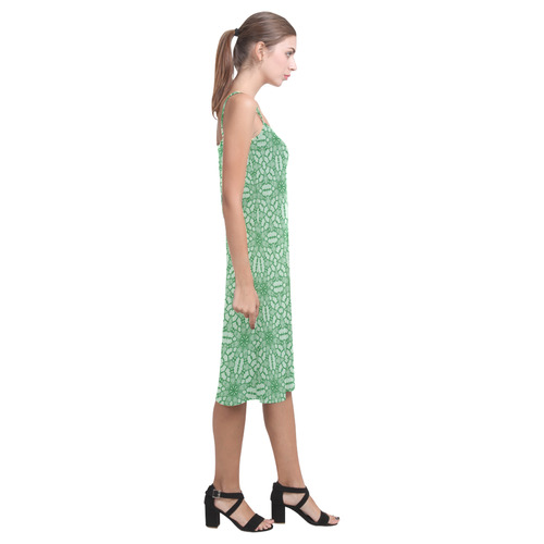 Green Lace Alcestis Slip Dress (Model D05)