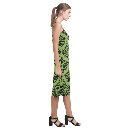 Greenery Damask Alcestis Slip Dress (Model D05)