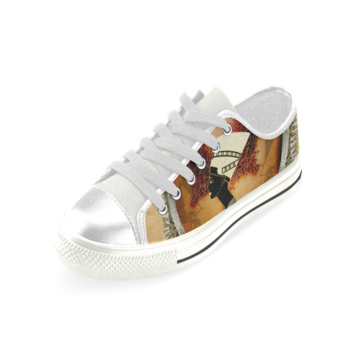 Isis... egyptian sign Women's Classic Canvas Shoes (Model 018)