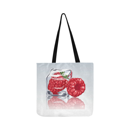 Ice Cube Raspberry Cool Summer Fruit Reusable Shopping Bag Model 1660 (Two sides)