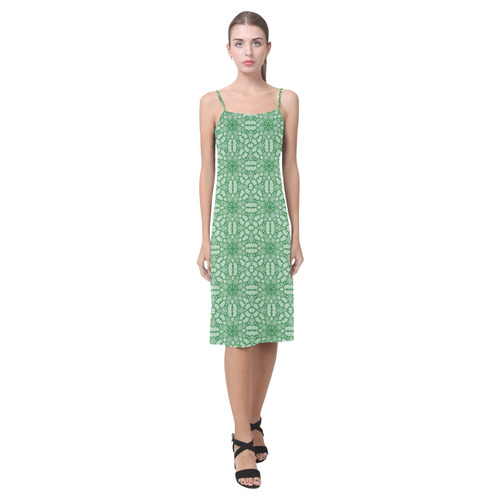 Green Lace Alcestis Slip Dress (Model D05)