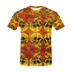 Guitar T Shirt Raven Skull by Juleez All Over Print T-Shirt for Men