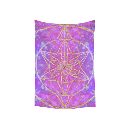 protection in purple colors Cotton Linen Wall Tapestry 40"x 60"