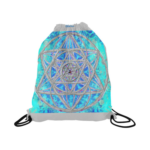 protection in blue harmony-2 Large Drawstring Bag Model 1604 (Twin Sides)  16.5"(W) * 19.3"(H)