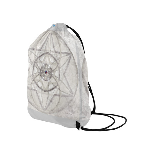 protection through fundamental mineral energy Large Drawstring Bag Model 1604 (Twin Sides)  16.5"(W) * 19.3"(H)