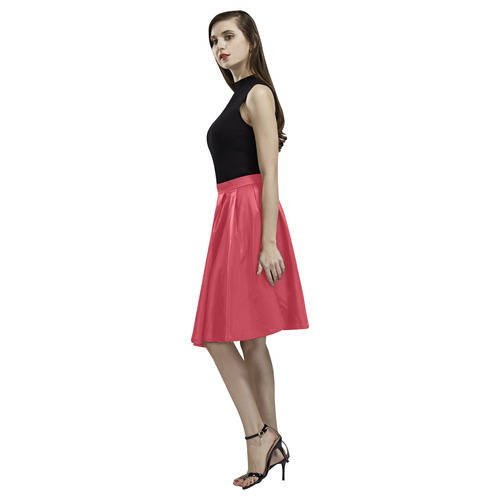 Scarlet Melete Pleated Midi Skirt (Model D15)