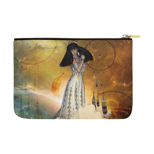 Wonderful indian with dreamcatcher Carry-All Pouch 12.5''x8.5''