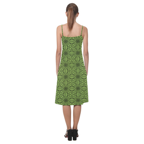 Greenery Lace Alcestis Slip Dress (Model D05)