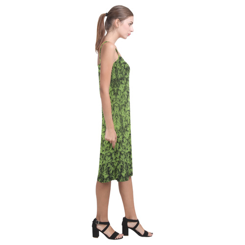 Greenery Leaf Alcestis Slip Dress (Model D05)