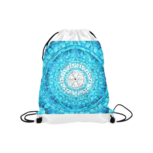 Protection from Jerusalem in blue Medium Drawstring Bag Model 1604 (Twin Sides) 13.8"(W) * 18.1"(H)