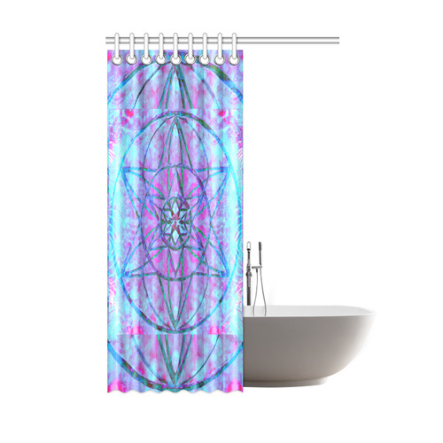 protection through an indigo wave Shower Curtain 48"x72"