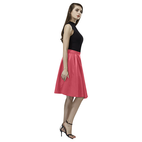 Scarlet Melete Pleated Midi Skirt (Model D15)