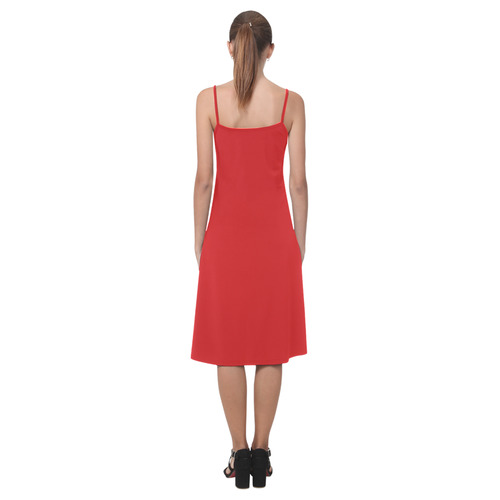 Fiery Red Alcestis Slip Dress (Model D05)