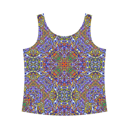 Oriental Pattern 01A by FeelGood All Over Print Tank Top for Women (Model T43)