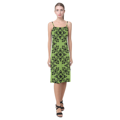 Greenery Damask Alcestis Slip Dress (Model D05)
