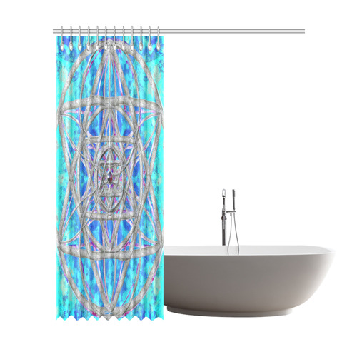 protection in blue harmony Shower Curtain 72"x84"