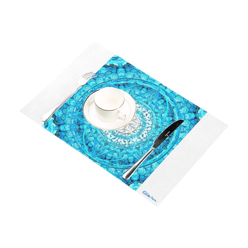 Protection from Jerusalem in blue Placemat 12’’ x 18’’ (Six Pieces)