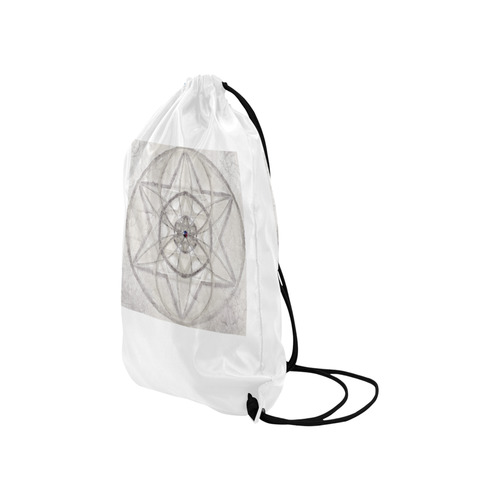 protection through fundamental mineral energy Small Drawstring Bag Model 1604 (Twin Sides) 11"(W) * 17.7"(H)
