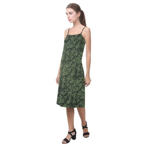 Kale Leaf Alcestis Slip Dress (Model D05)