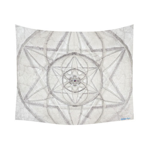 protection through fundamental mineral energy Cotton Linen Wall Tapestry 60"x 51"
