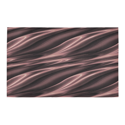 Elegant Rose Plum Waves Bath Rug 20''x 32''