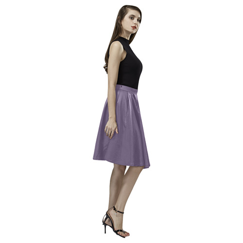 Loganberry Melete Pleated Midi Skirt (Model D15)