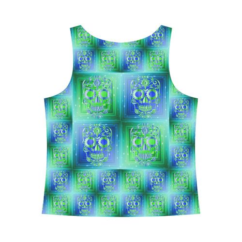 Skull20170559_by_JAMColors All Over Print Tank Top for Women (Model T43)