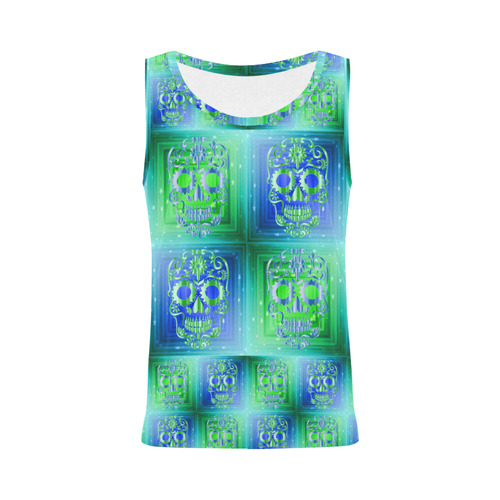 Skull20170559_by_JAMColors All Over Print Tank Top for Women (Model T43)