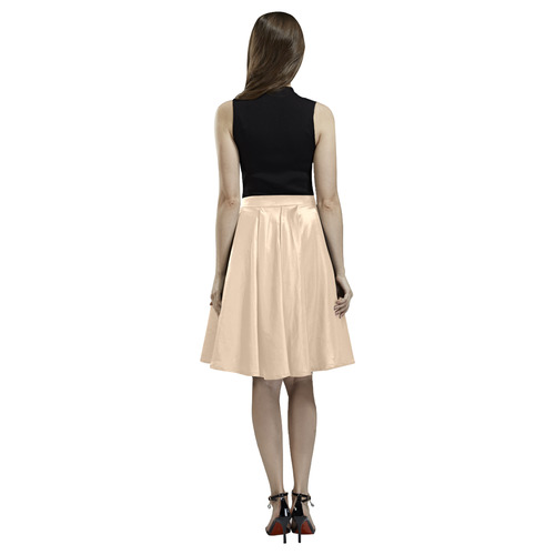 Apricot Illusion Melete Pleated Midi Skirt (Model D15)