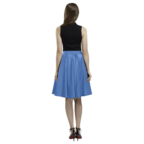 Azure Melete Pleated Midi Skirt (Model D15)