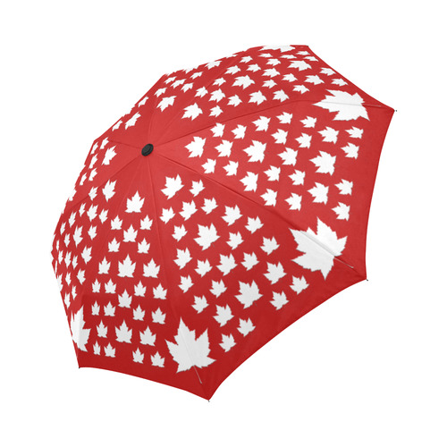 Canada Umbrella Cute Maple Leaf Umbrellas Auto-Foldable Umbrella (Model U04)