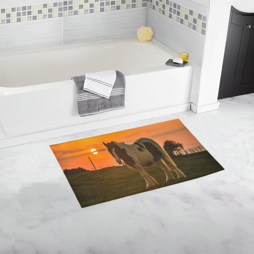 Sunset Horse Bath Rug 16''x 28''