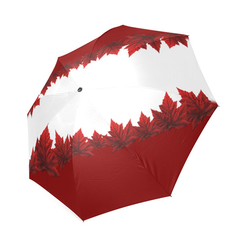 Autumn Canada Leaves Umbrellas Foldable Umbrella (Model U01)