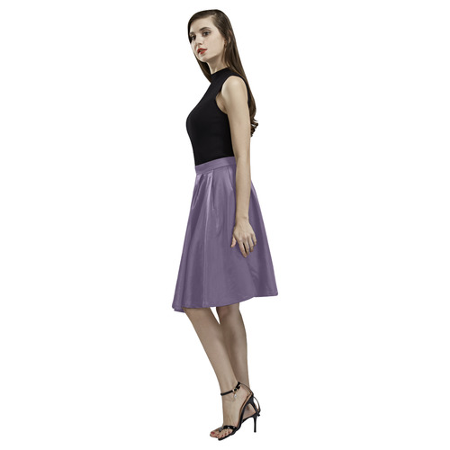 Loganberry Melete Pleated Midi Skirt (Model D15)