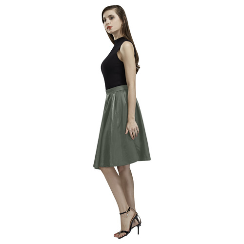 Duffel Bag Melete Pleated Midi Skirt (Model D15)