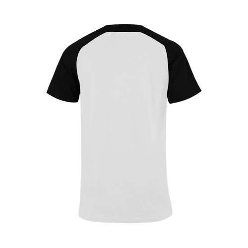 MTP BAGSEASON blk/white Men's Raglan T-shirt Big Size (USA Size) (Model T11)
