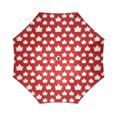 Cute Red Canada Umbrellas Foldable Umbrella (Model U01)