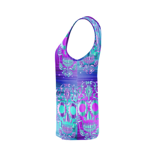 Skull20170549_by_JAMColors All Over Print Tank Top for Women (Model T43)
