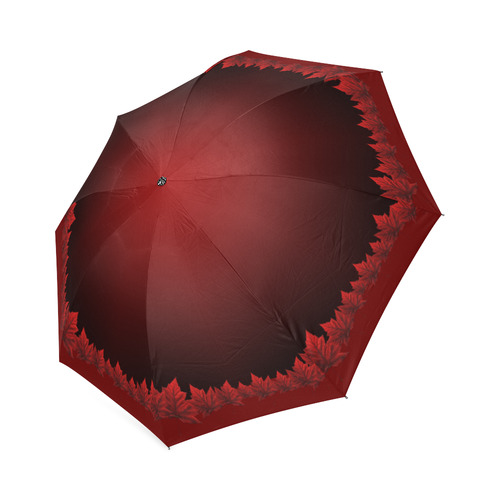 Canada Umbrella Red Maple Leaf Souvenir Foldable Umbrella (Model U01)