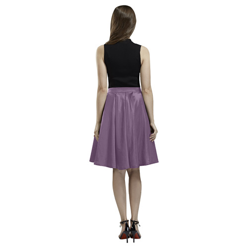 Wineberry Melete Pleated Midi Skirt (Model D15)
