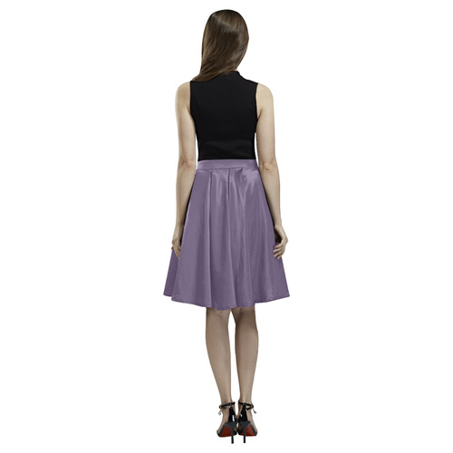 Loganberry Melete Pleated Midi Skirt (Model D15)