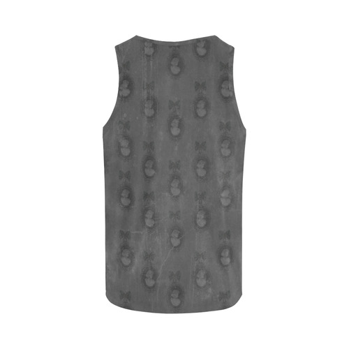 Raven Cameo Gothic Print All Over Print Tank Top for Women (Model T43)