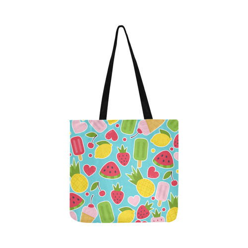 Summer Fruit Hearts Ice Cream Reusable Shopping Bag Model 1660 (Two sides)